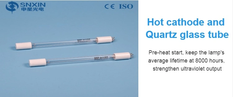 436mm 21W Snxin Good Quality UV Ozone Ultraviolet Light with Pre-Heat Start Air Water UV Disinfection Lamp