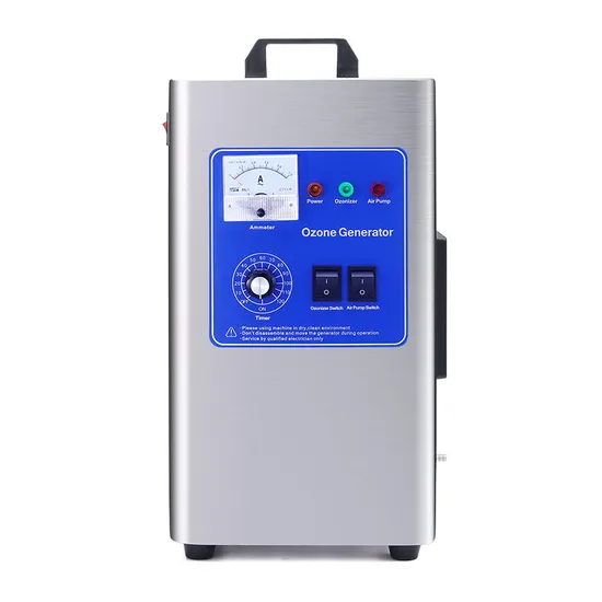 Generador de ozono portátil de acero inoxidable clásico 5g